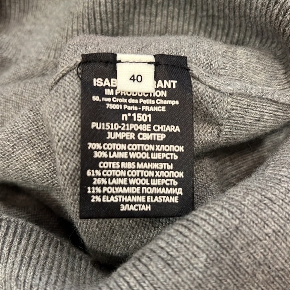 NWT Isabel Marant Étoile Grey Chiara Sweater - Picture 10 of 12